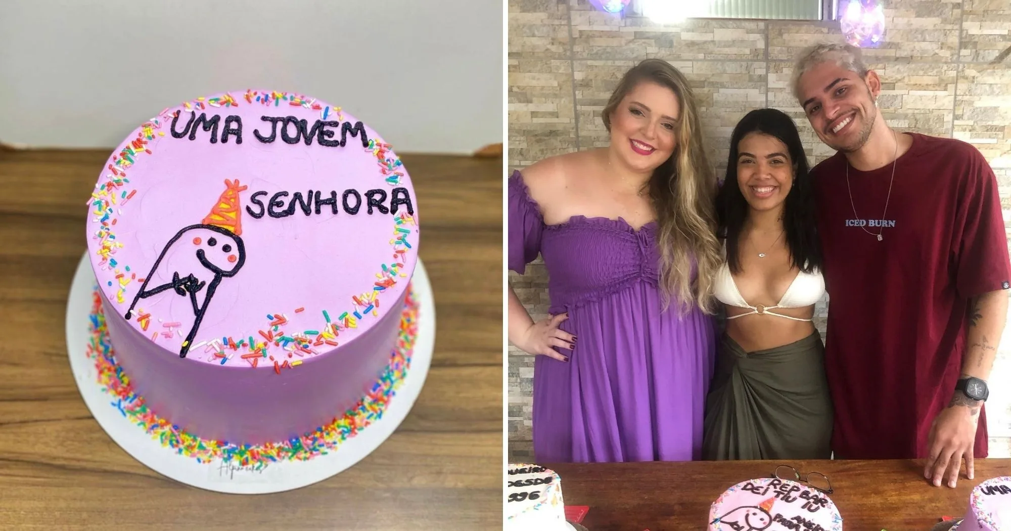 Bentô cake de capixaba com frase de meme viraliza: “Jovem senhora”