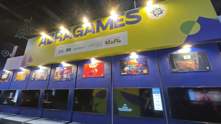 Estande da Abragames na gamescom latam destaca 19 jogos nacionais