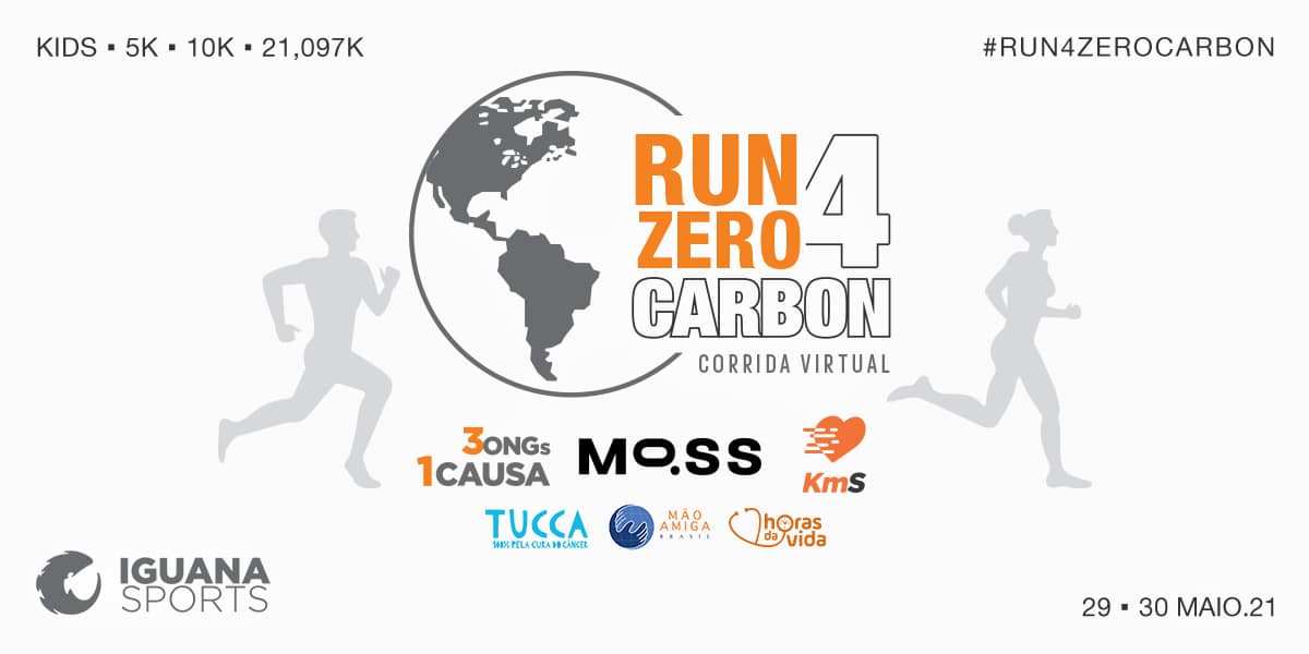 Corrida virtual solidária: Run 4 Zero Carbon converterá KMs corridos em doações