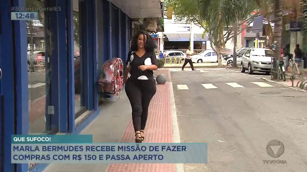 Marla Bermudes foi desafiada a fazer compras com R$ 150,00