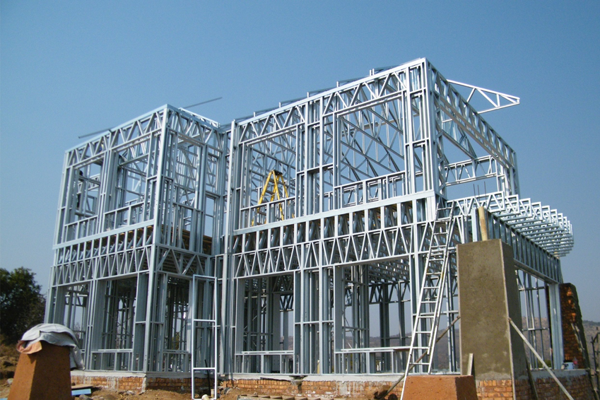 Construção no conceito steel frame. Foto: Dry Wood (divulgação).