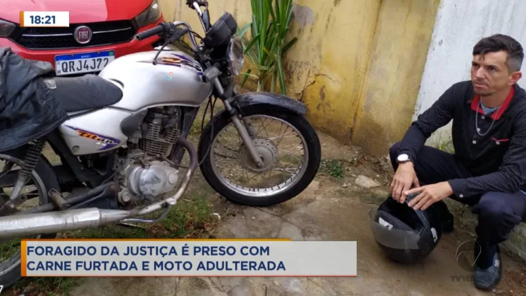Foragido da Justiça é preso roubando carne