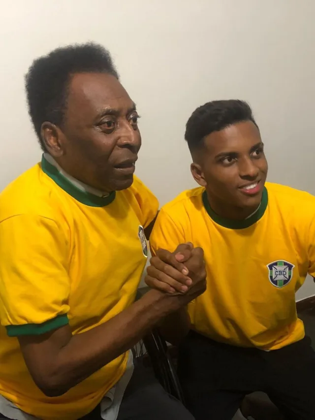 Pelé parabeniza Rodrygo por levar Real à final: 'Vai nos trazer muitas alegrias'