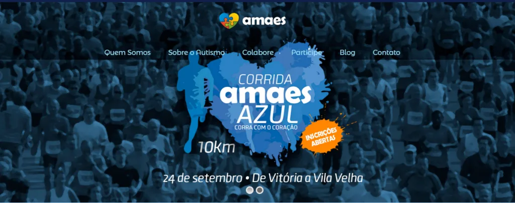 corrida azul da amaes