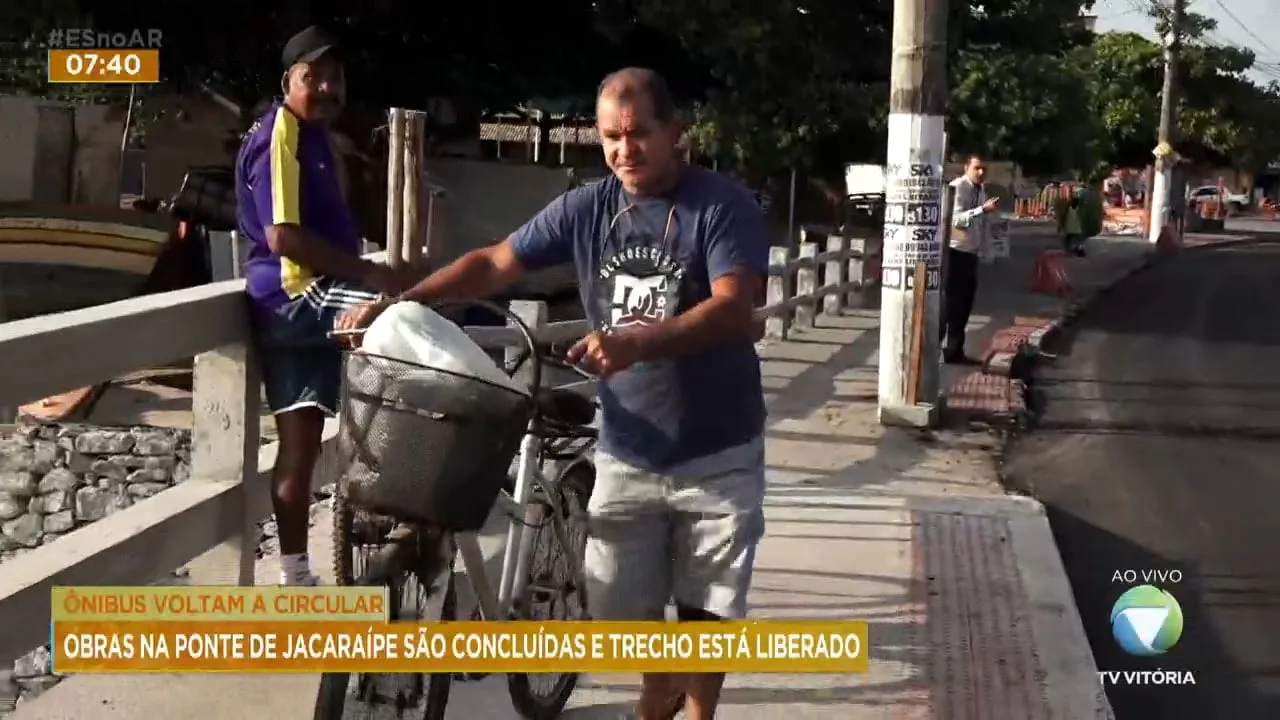 Trecho liberado após obras na ponte de Jacaraípe