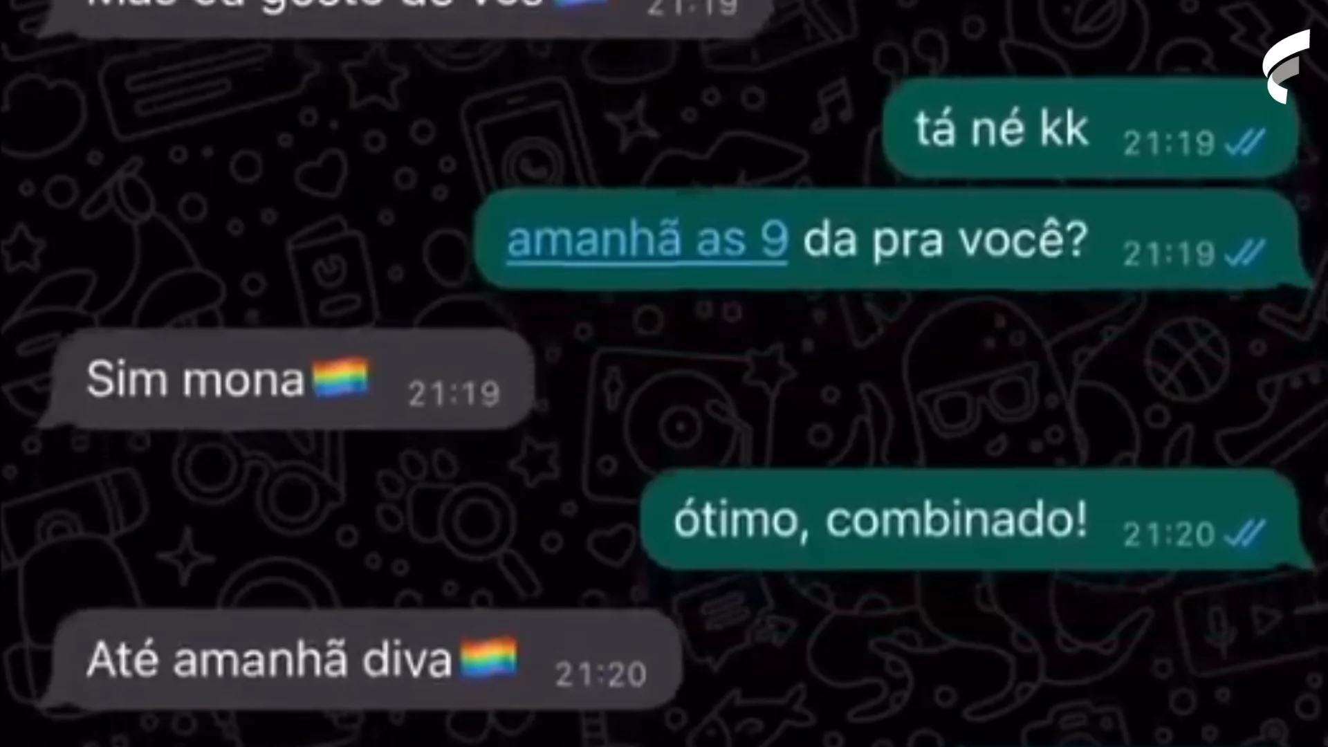 Conversa no WhatsApp de salão que dá desconto só para gays viraliza: "Amo vocês, mona"