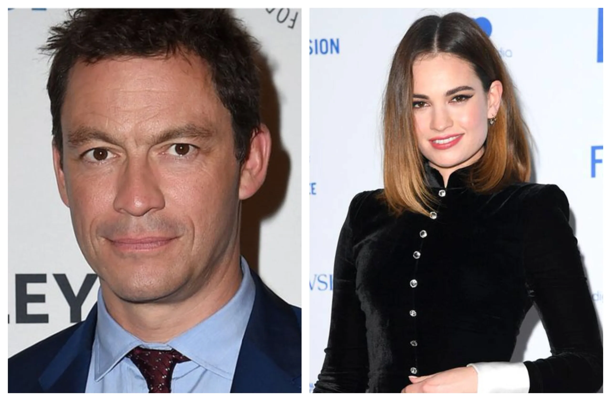 Após ser flagrado com Lily James, ator Dominc West admite paixão pela atriz para a esposa