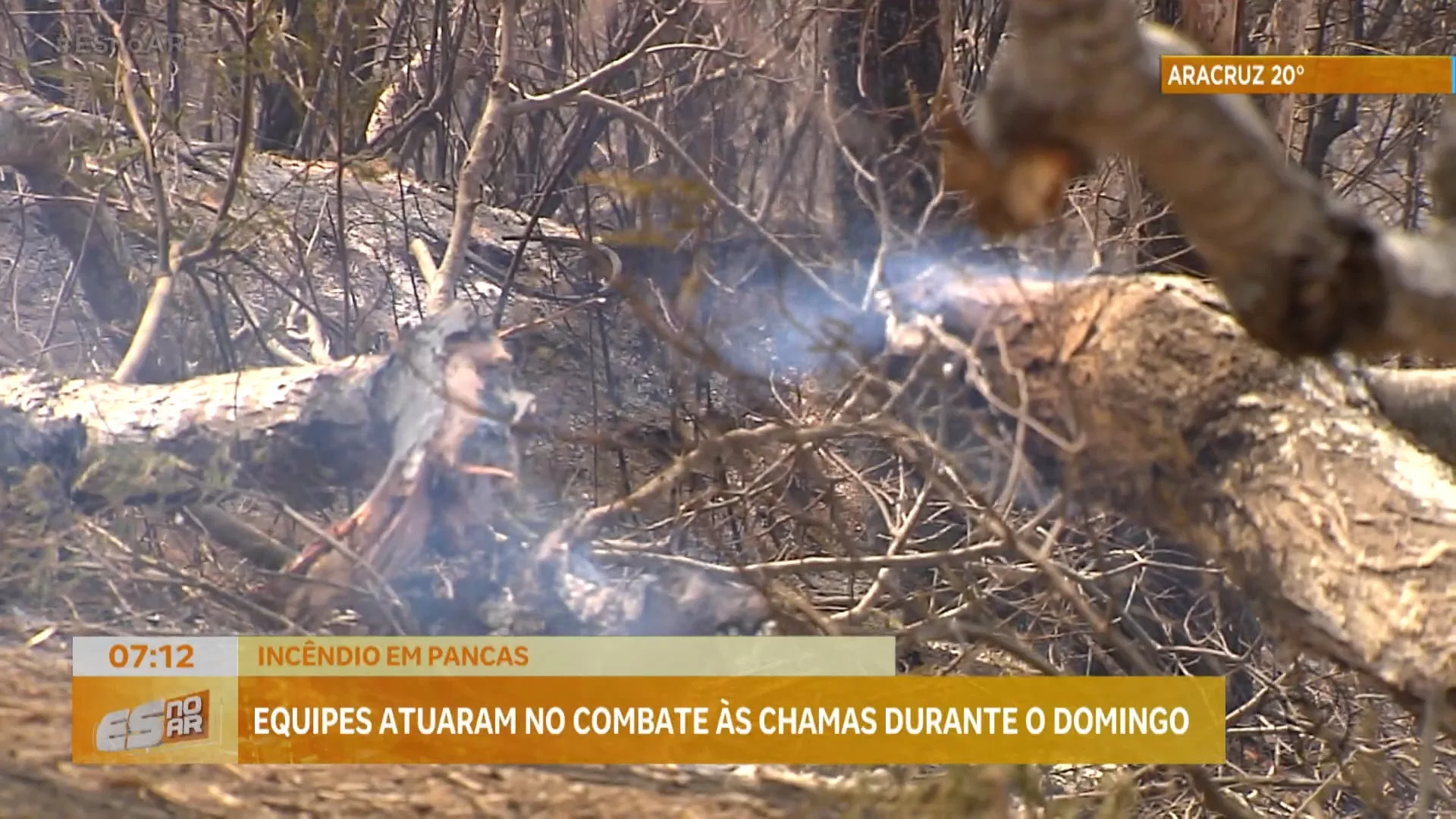 Veja como é feito o combate ao incêndio em Pancas