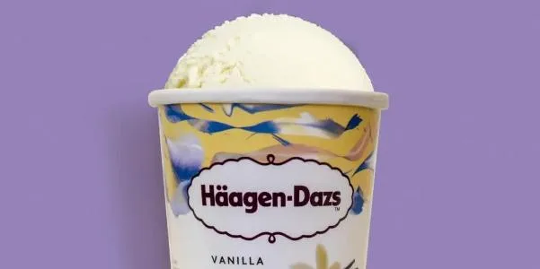 Empresa recolhe lotes de sorvete sabor baunilha da Häagen-Dazs