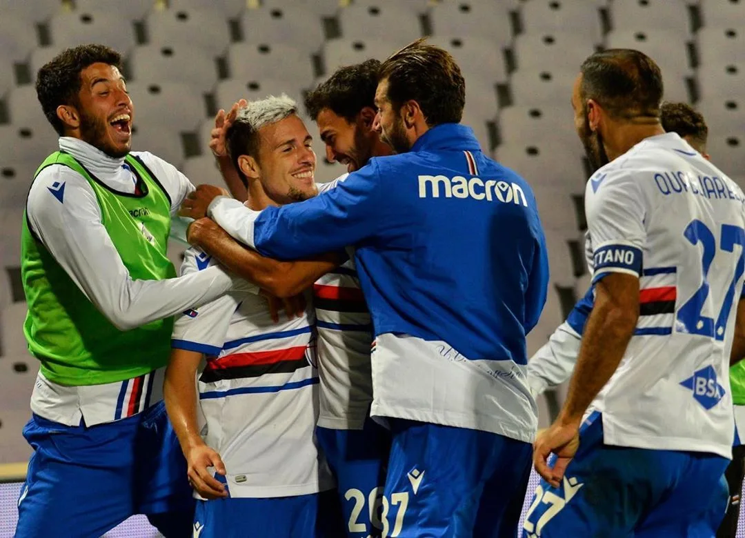 Sampdoria vence Fiorentina e conquista os primeiros pontos no Campeonato Italiano