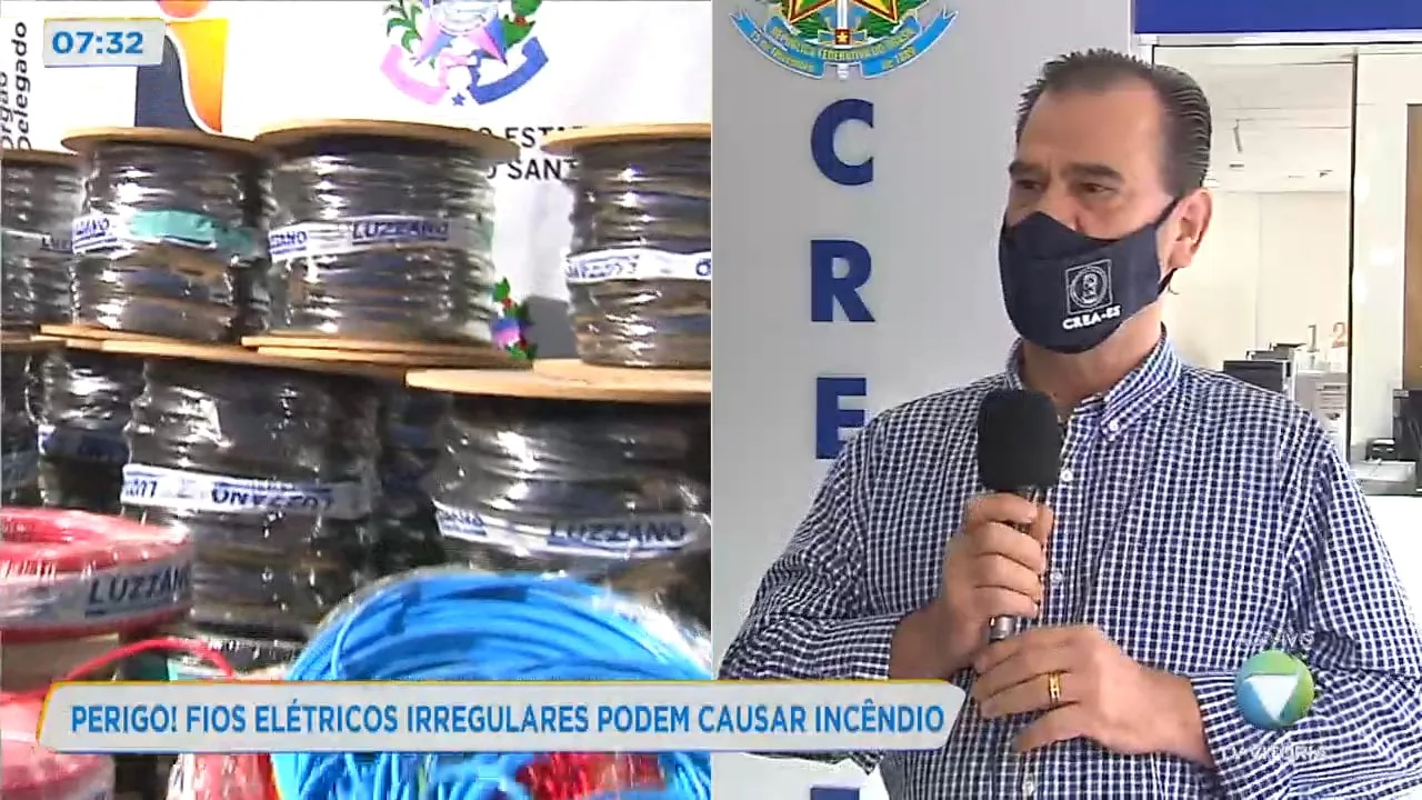 Fios elétricos irregulares podem causar incêndio