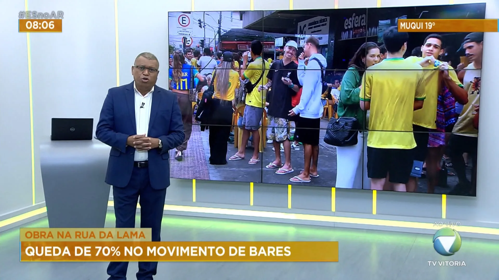 Obra da Rua da Lama: queda de 70% no movimento de bares