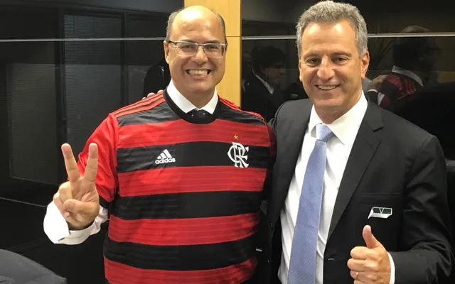 Governador do RJ, Wilson Witzel, acompanha festa do Flamengo