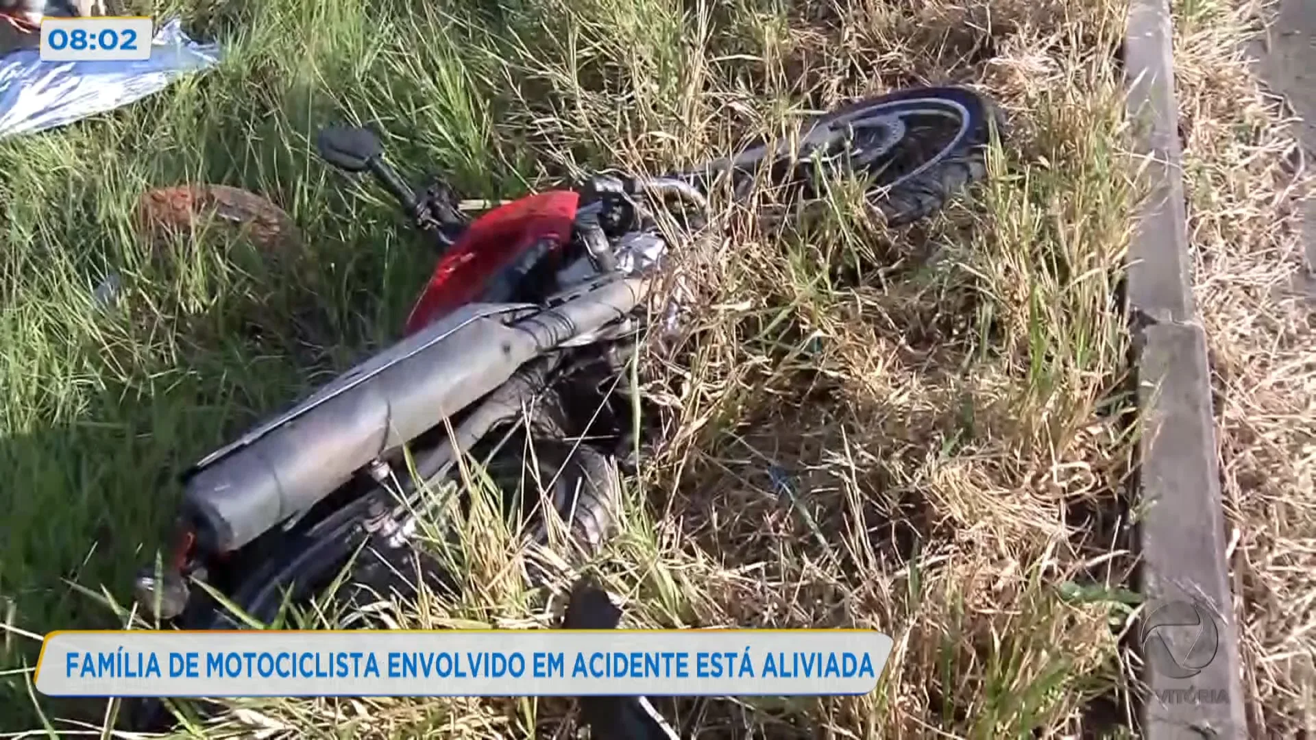 Família de motociclista envolvido em acidente está aliviada