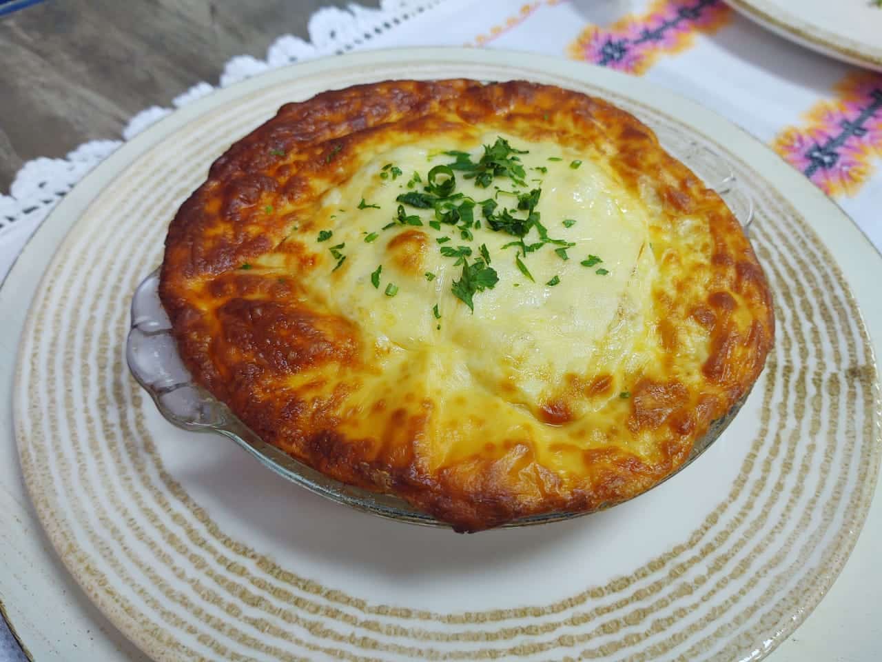 Torta de couve-flor e frango