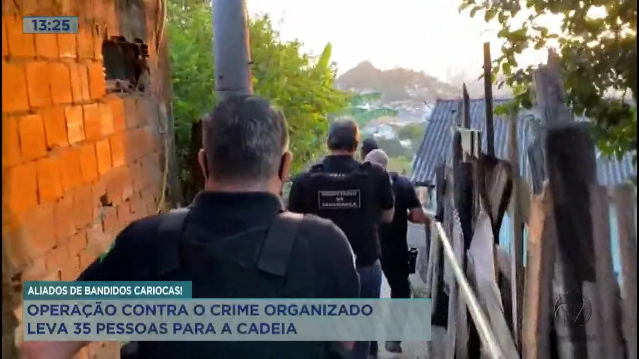 Operação contra o crime organizado leva 35 pessoas para a cadeia