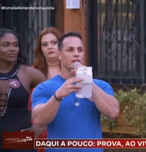 Policial do ES participante de A Grande Conquista pode ser expulso da PM (Foto: Record/Reprodução)