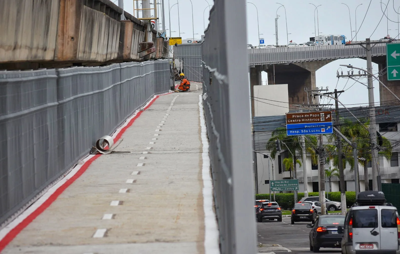 Ciclovia da Vida na 3ª Ponte terá câmeras de videomonitoramento