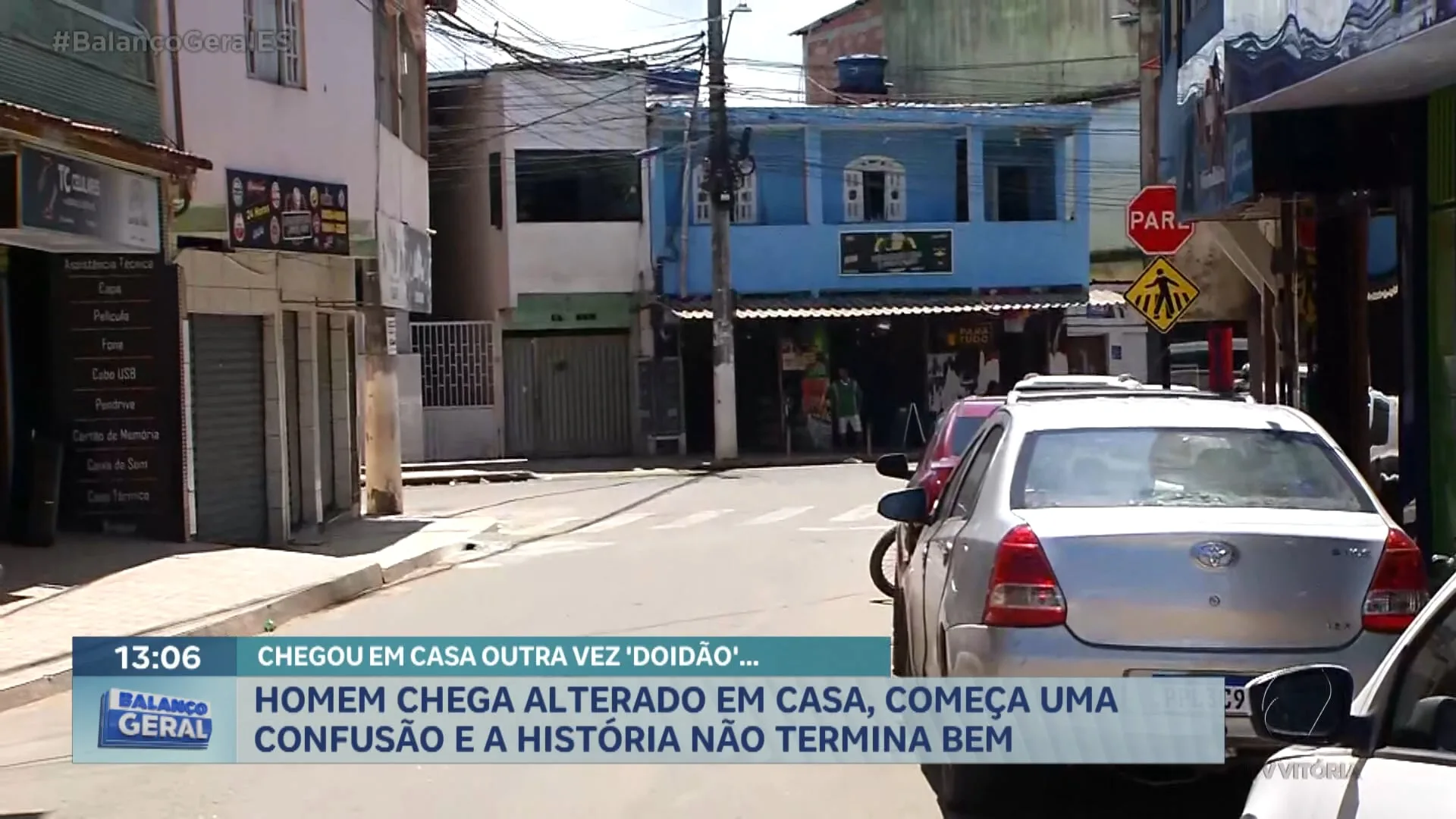 Homem chega alterado em casa, começa uma confusão e a história não termina bem