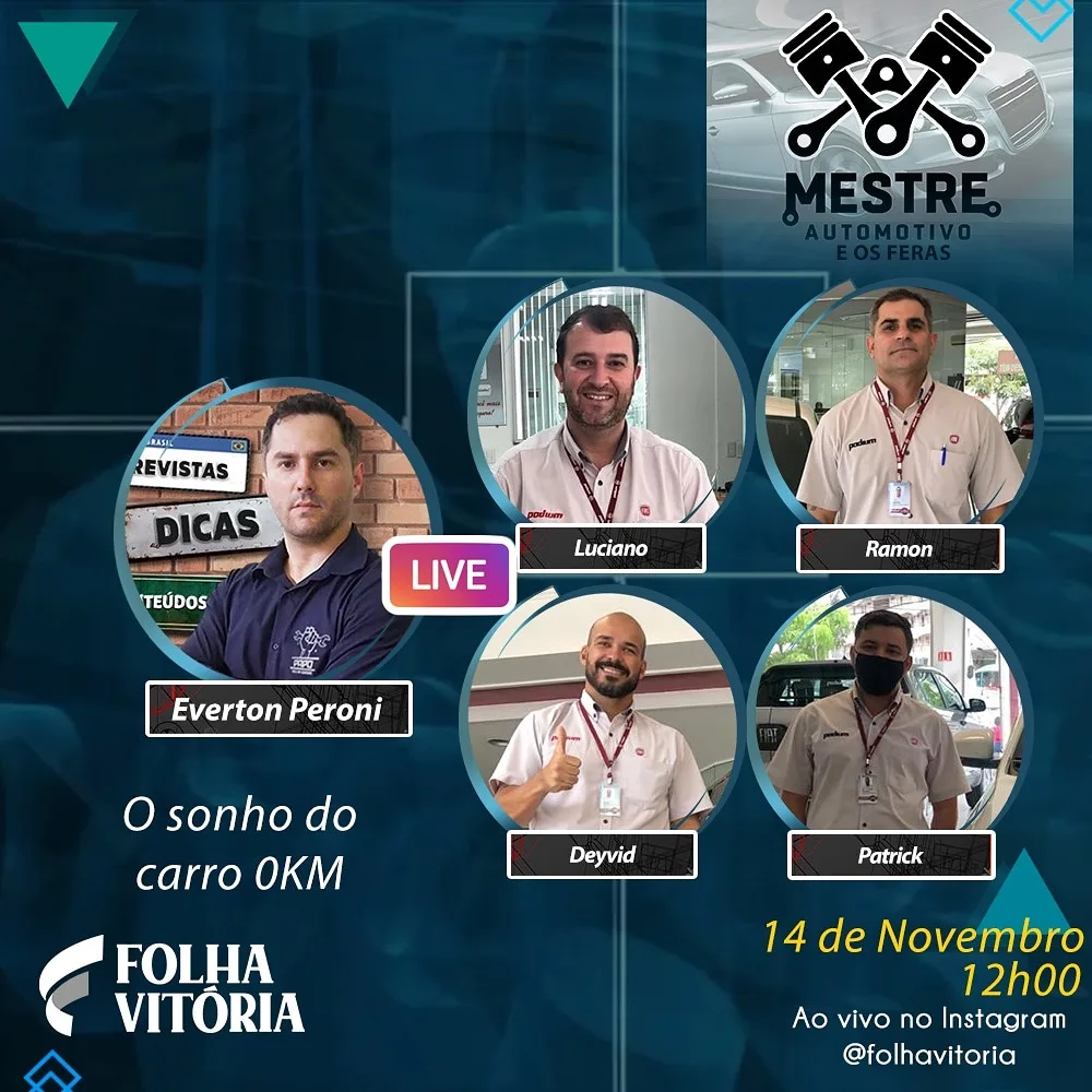 Live do Folha: especialistas falam sobre o sonho do carro 0 km no 'Mestre Automotivo' deste sábado