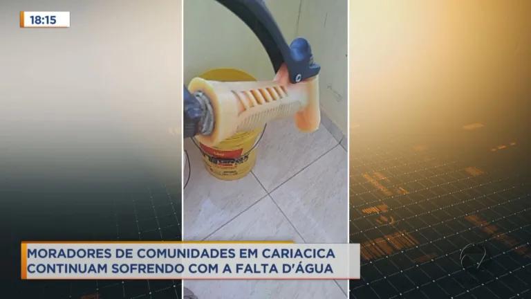 Moradores de comunidades em Cariacica continuam sofrendo com falta d'água