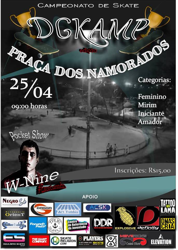 Neste sábado: Campeonato de skateboard na praça dos Namorados