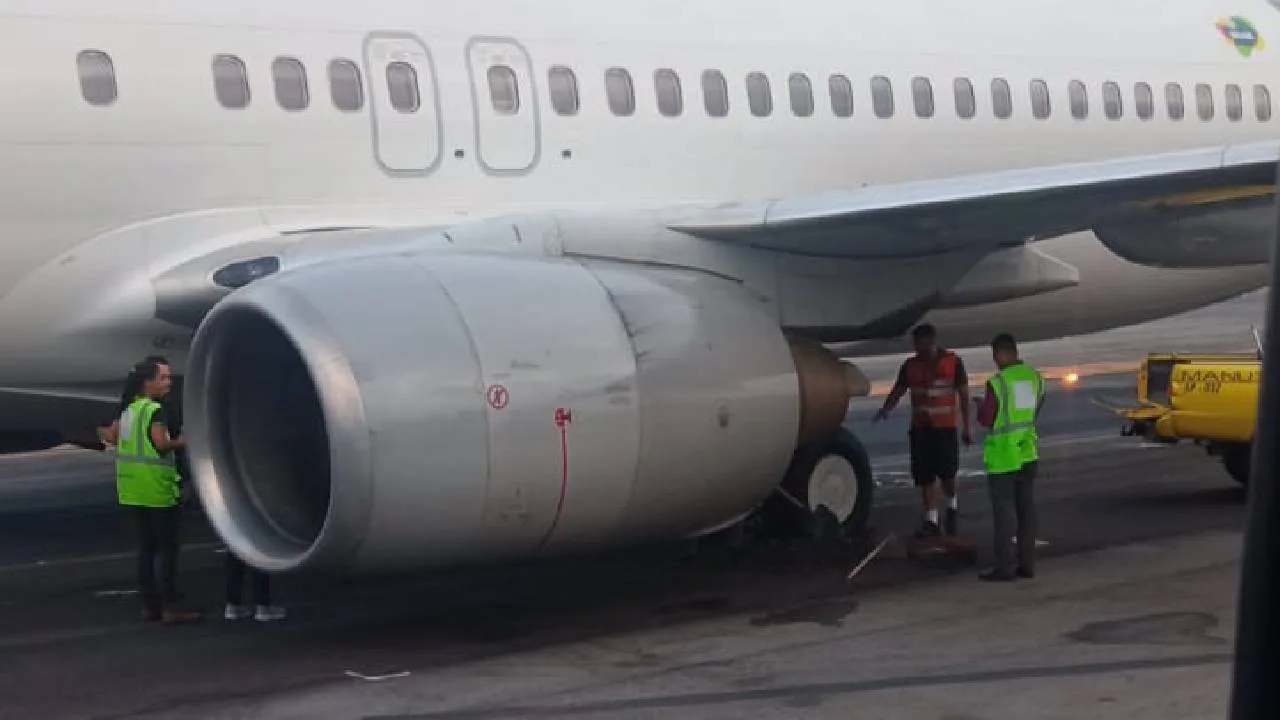 Asfalto afunda e impede avião da Gol que vinha de SP para Vitória de decolar