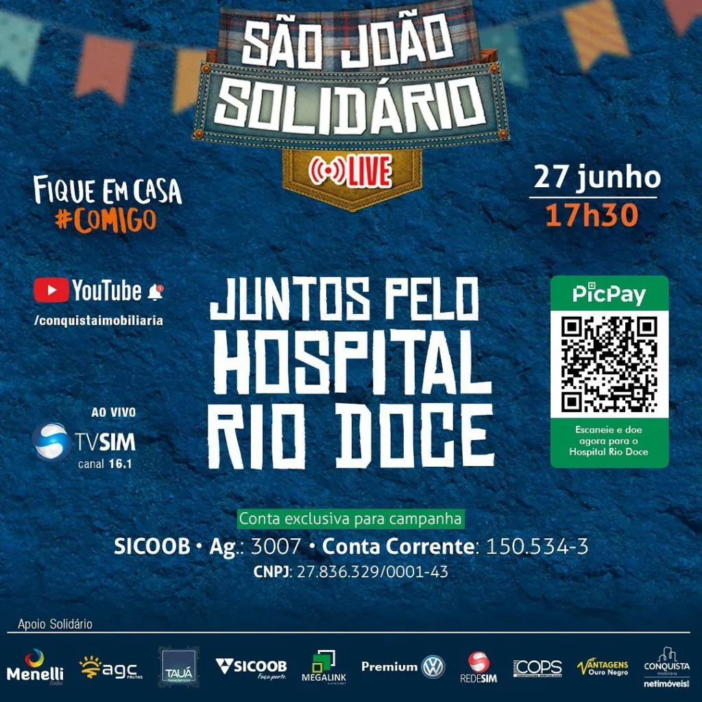 Conquista Imobiliária promove São João Solidário com música e apoio a Hospital do Norte do Estado