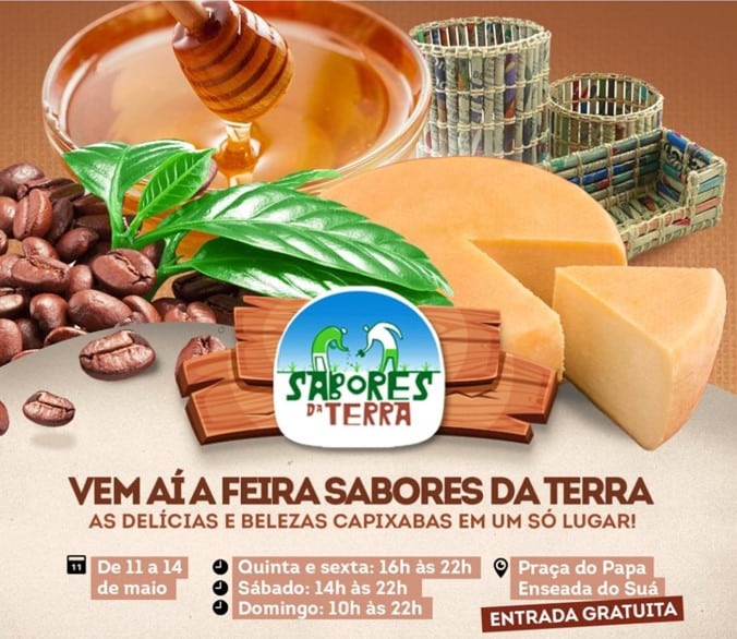 Feira Sabores da Terra reúne delicias do Espírito Santo na Praça do Papa