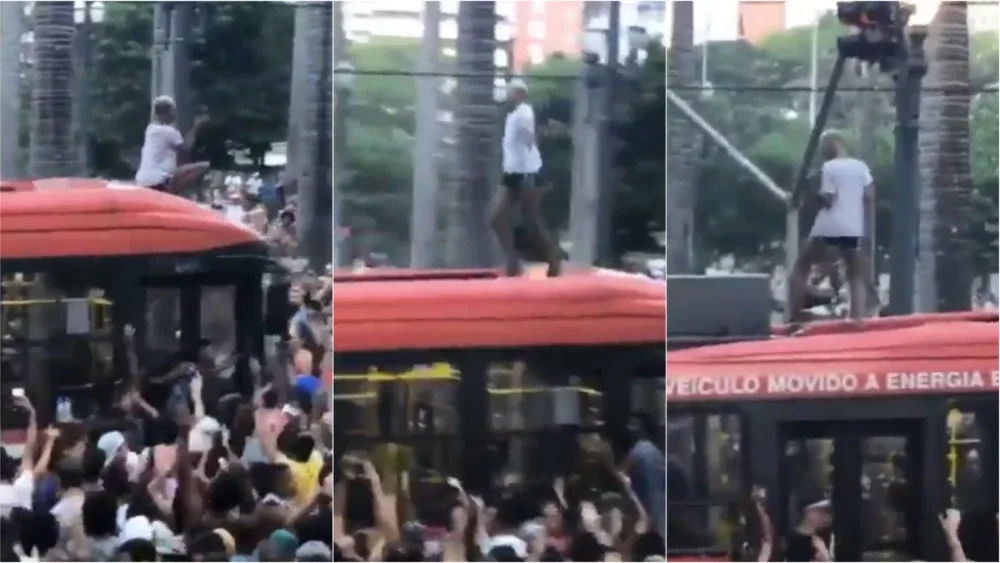 VÍDEO | Morre brasileiro que ficou famoso após dançar no teto de ônibus no Carnaval