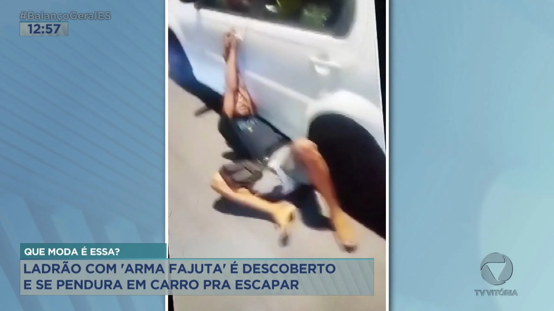 Homem é arrastado por carro na Serra