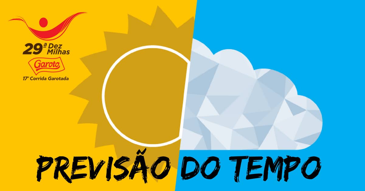 Vai chover ou esquentar? Confira a previsão do tempo e a velocidade dos ventos durante a Dez Milhas Garoto