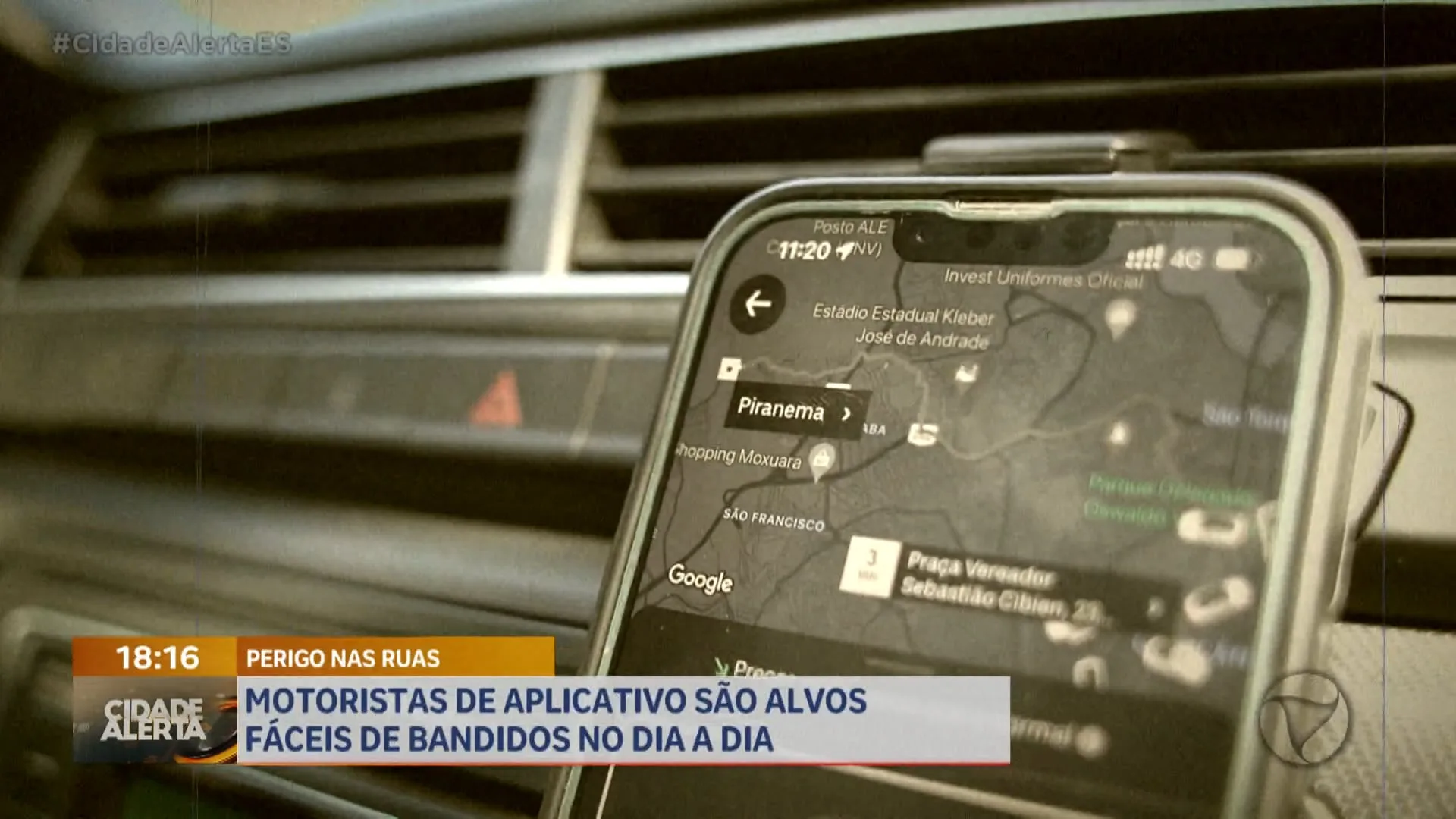 Motoristas de aplicativo são alvos fáceis de bandidos no dia a dia.