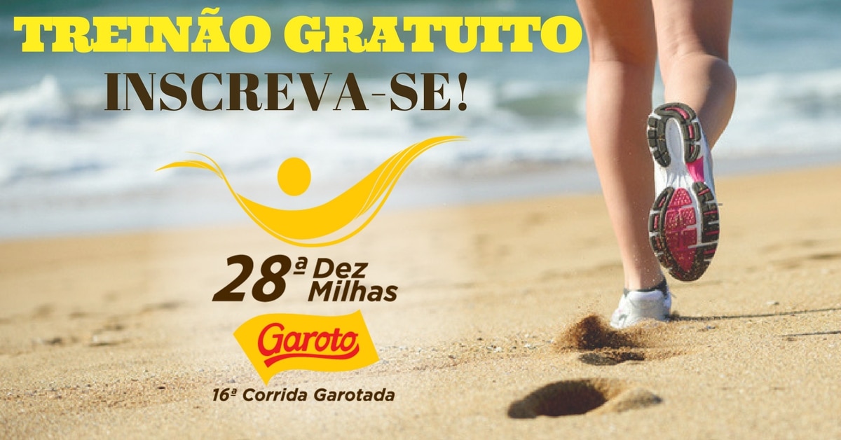 Treinão gratuito de 6km na Praia da Costa para entrar no clima da Dez Milhas Garoto. Inscreva-se!