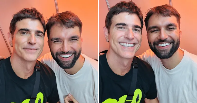 Uau! Gianecchini aparece em foto com cantor Silva e se declara: "Sou fã" (Foto: Reprodução/Instagram @reynaldogianecchini)