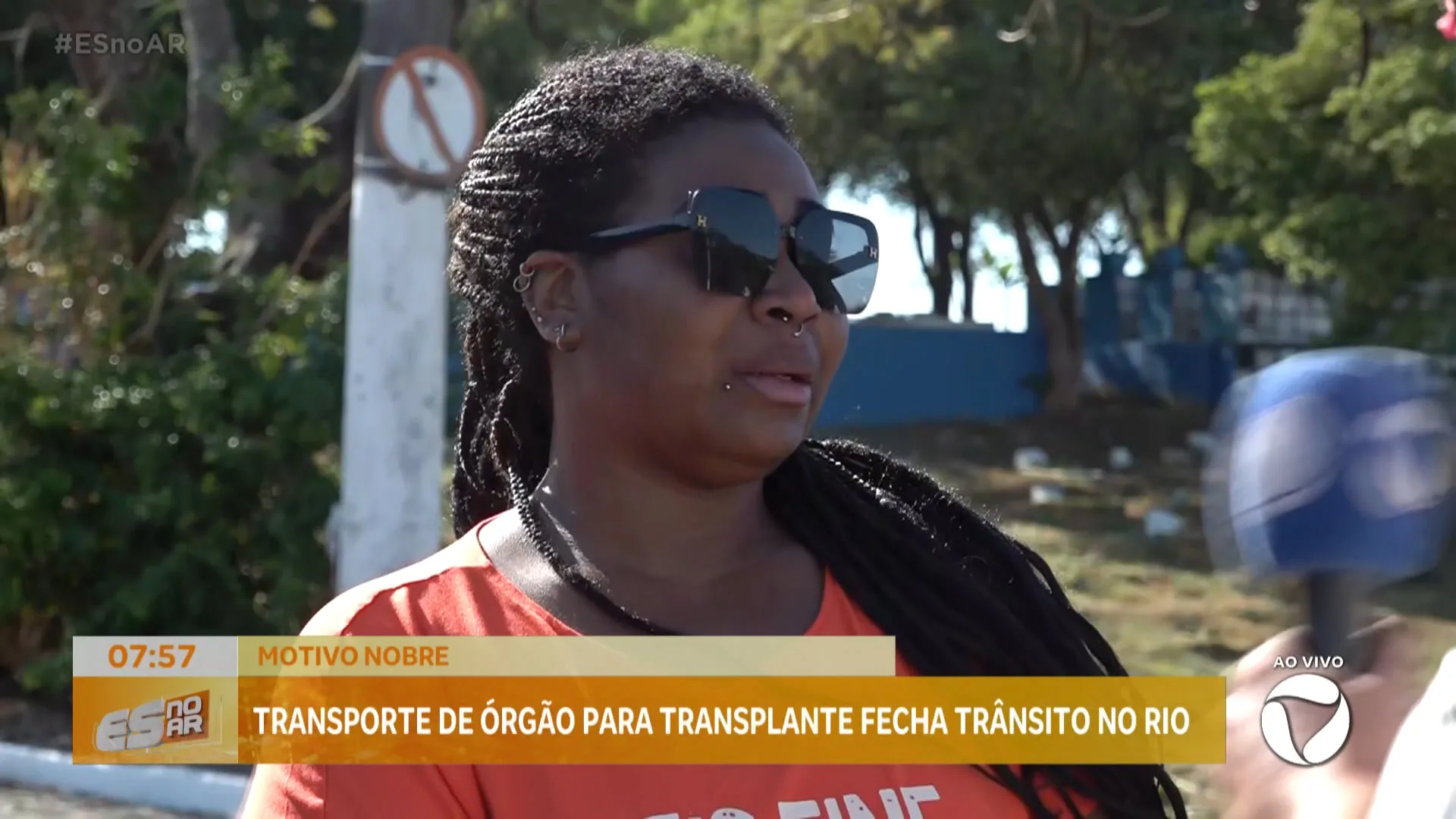 Transporte de órgão para transplante fecha trânsito no Rio