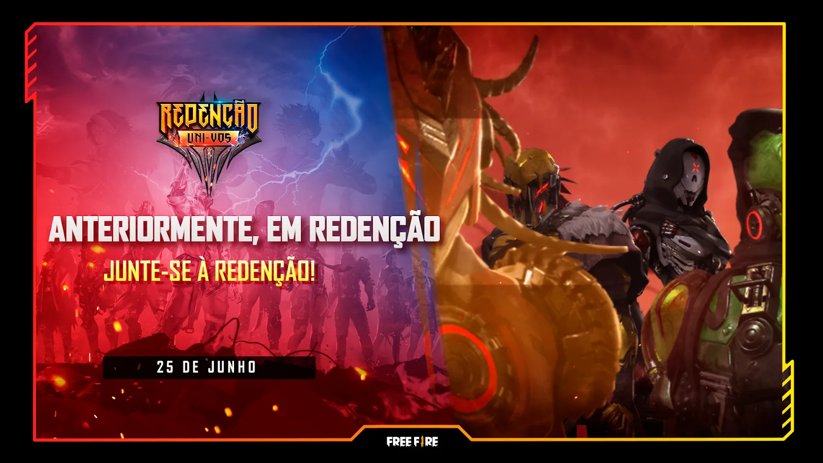 Free Fire — Modo Redenção: Uni-vos já está disponível