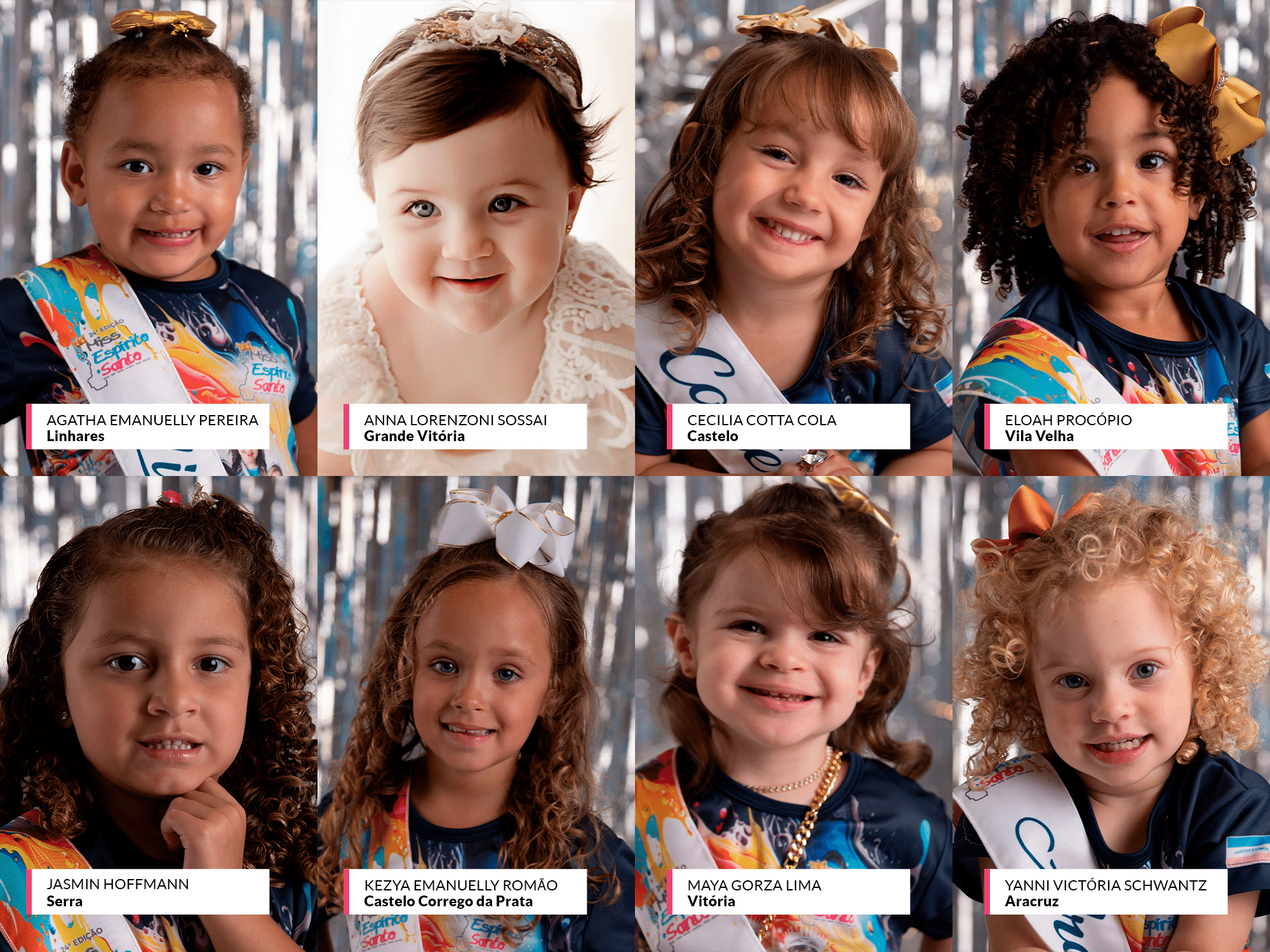 Veja fotos das candidatas ao Miss ES Mini, Mirim, Juvenil e Teen 2024 (Foto: Bhia Correia)