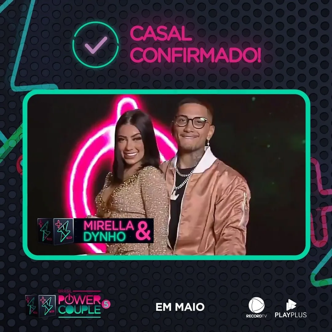 MC Mirella e Dynho Alves são o segundo casal eliminado do Power Couple Brasil 5, com 28,12% dos votos