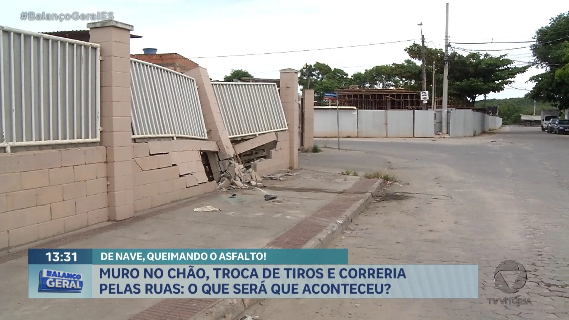 Muro no chão, troca de tiros e correria pelas ruas: o que será que aconteceu?