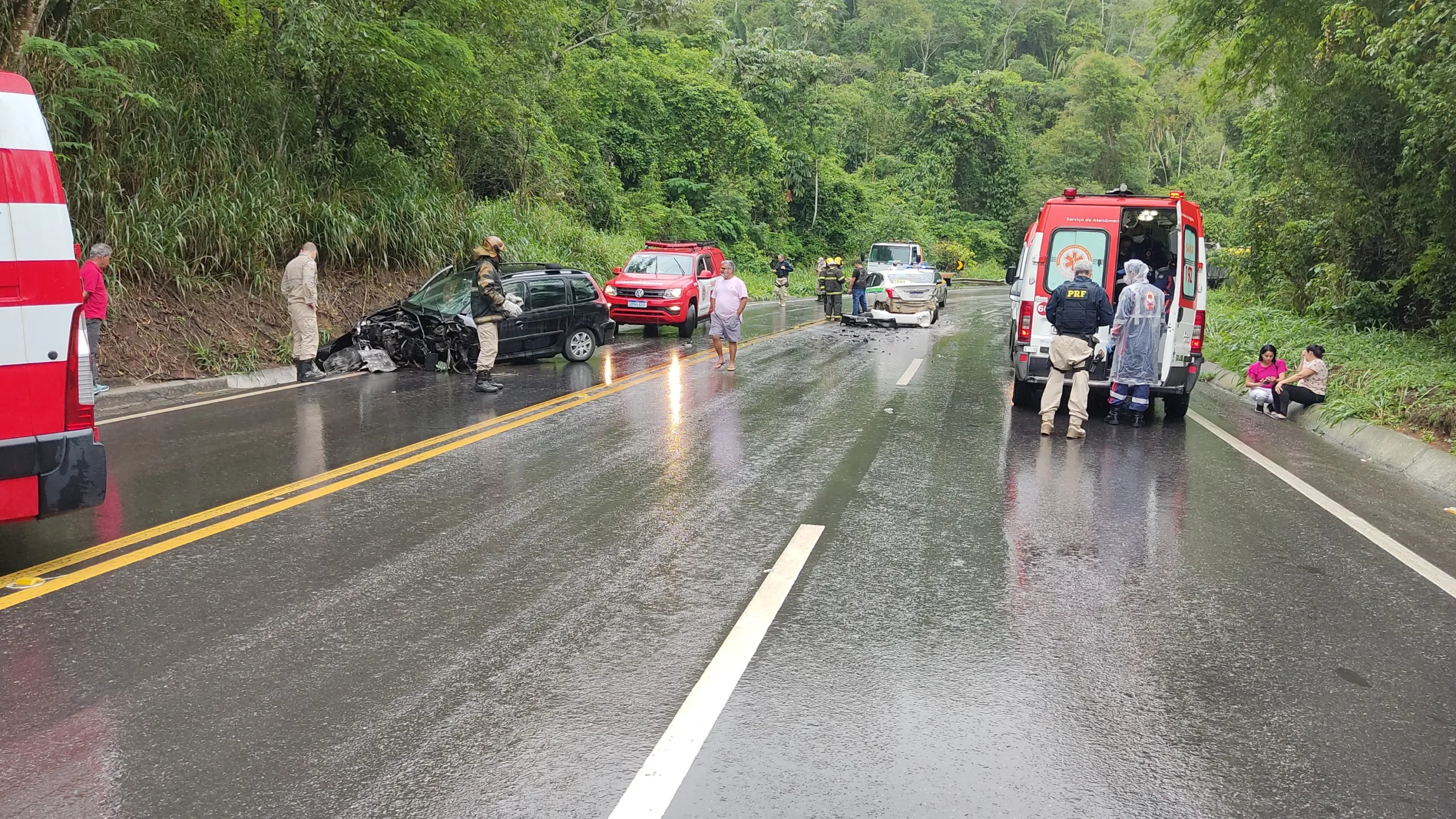 BR-262: acidente em Domingos Martins deixa uma pessoa ferida