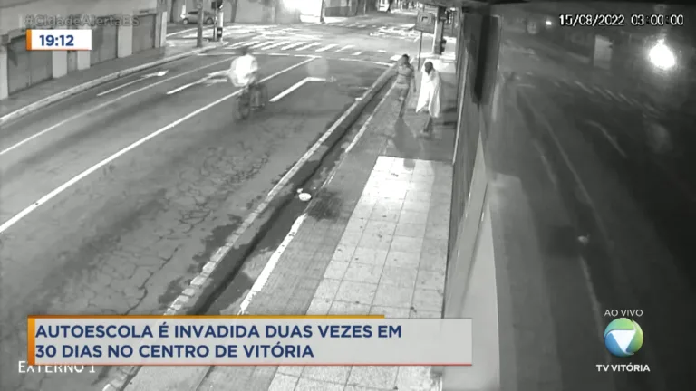 Autoescola é invadida 2 vezes em 30 dia no centro de Vitória