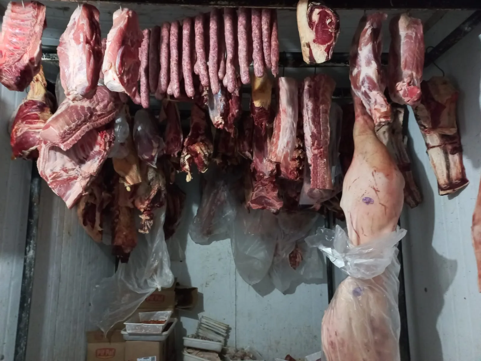 Açougue e abatedouro clandestino são fechados e meia tonelada de carne é apreendida em Cariacica