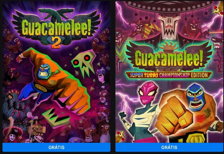 Jogo grátis para PC: Guacamelee! 1 e 2 na Epic Games