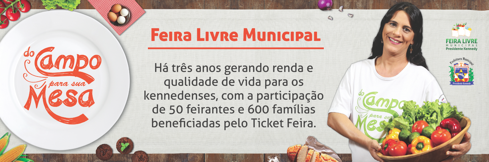 Feira Livre de Presidente Kennedy completa 3 anos