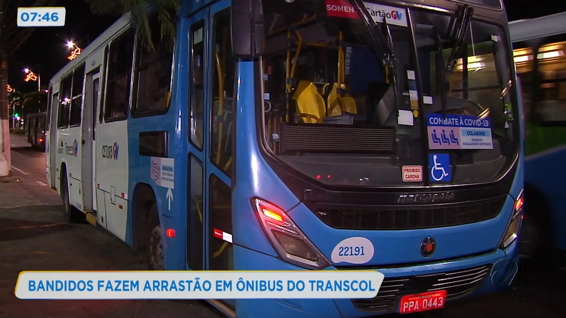 Bandidos fazem arrastão em ônibus do Transcol