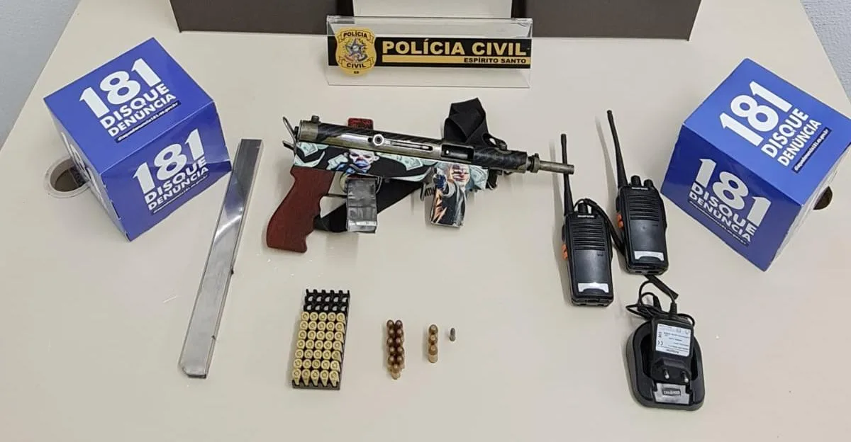 Três homens são presos com arma e munições em Cariacica