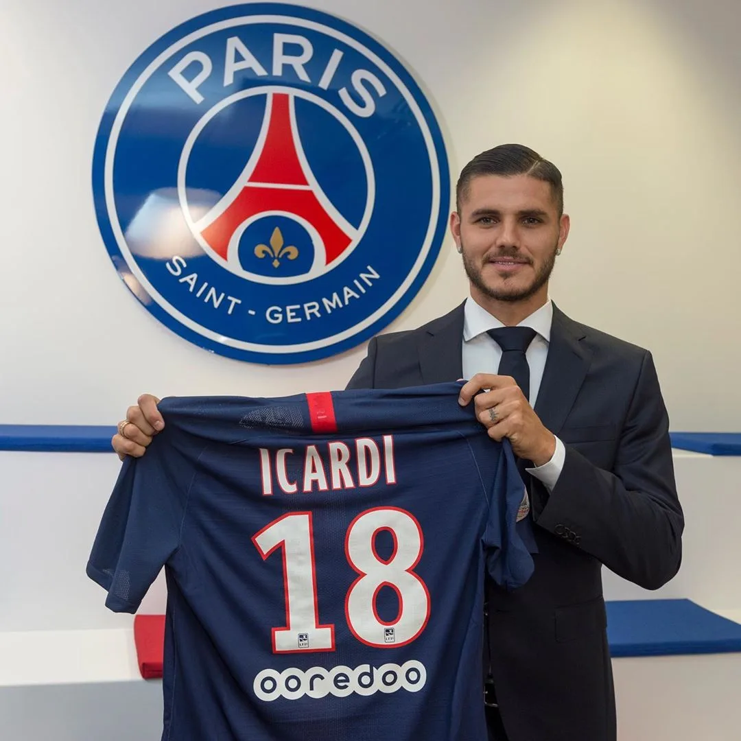 PSG anunciou a contratação por empréstimo do atacante argentino Mauro Icardi