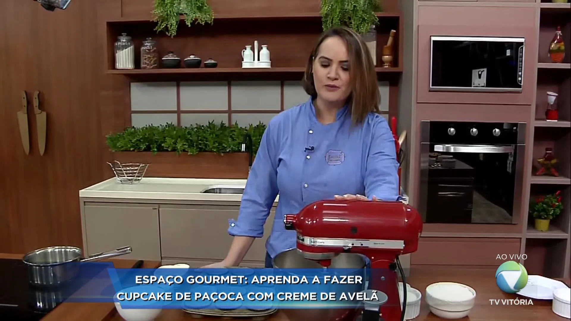 Espaço gourmet: cupcake de paçoca