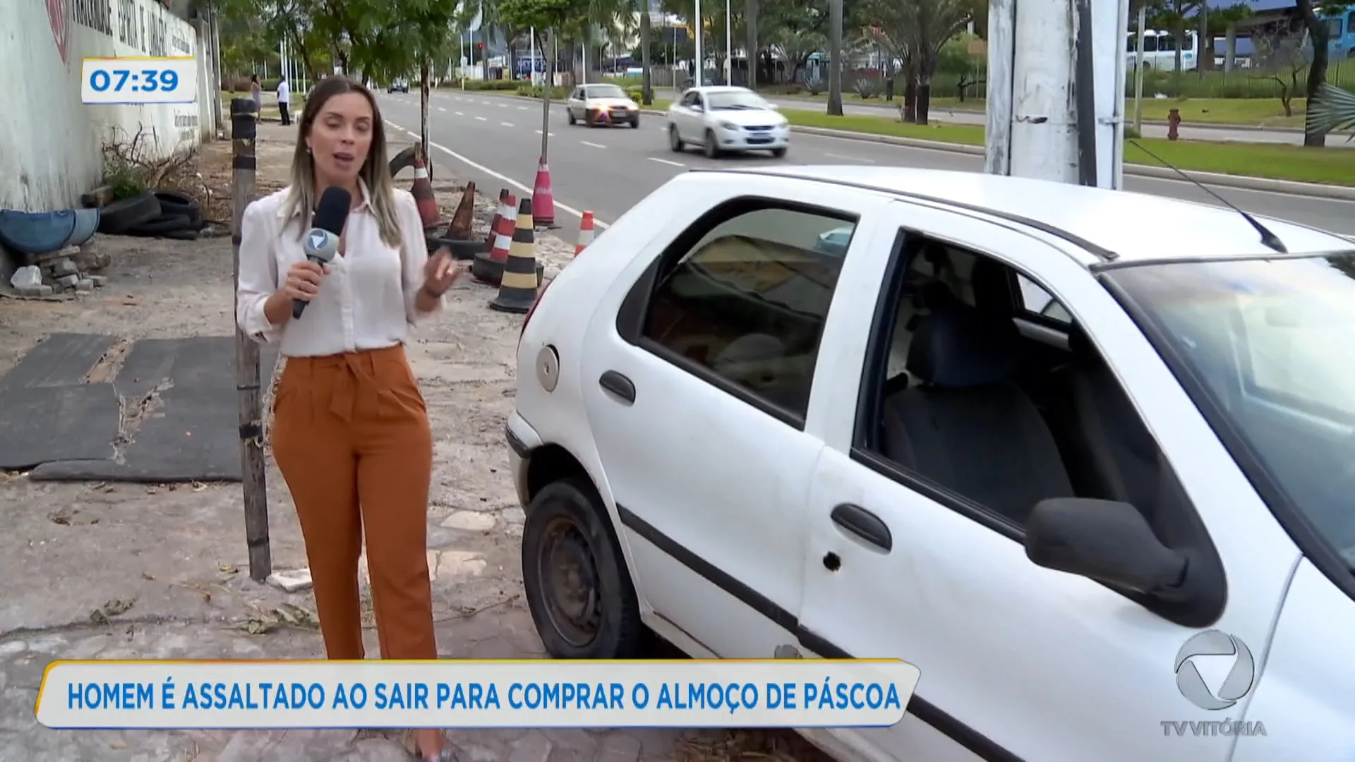 Homem é assaltado ao sair para comprar o almoço de Páscoa